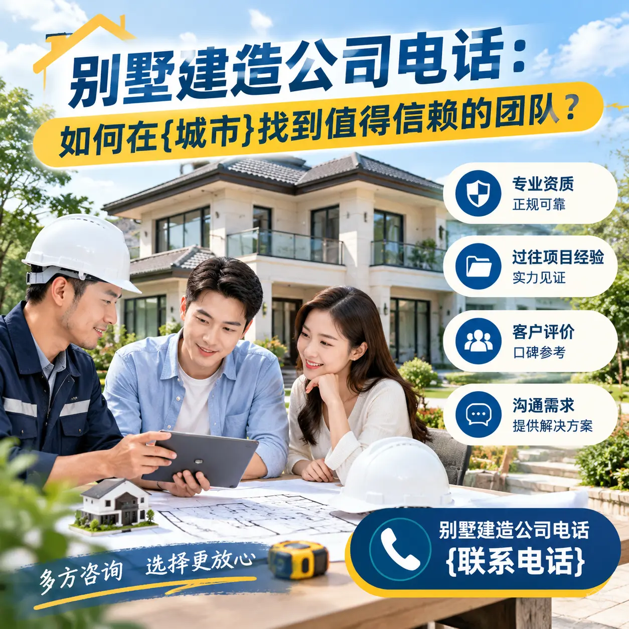 别墅建造公司电话：如何在三都找到值得信赖的团队？