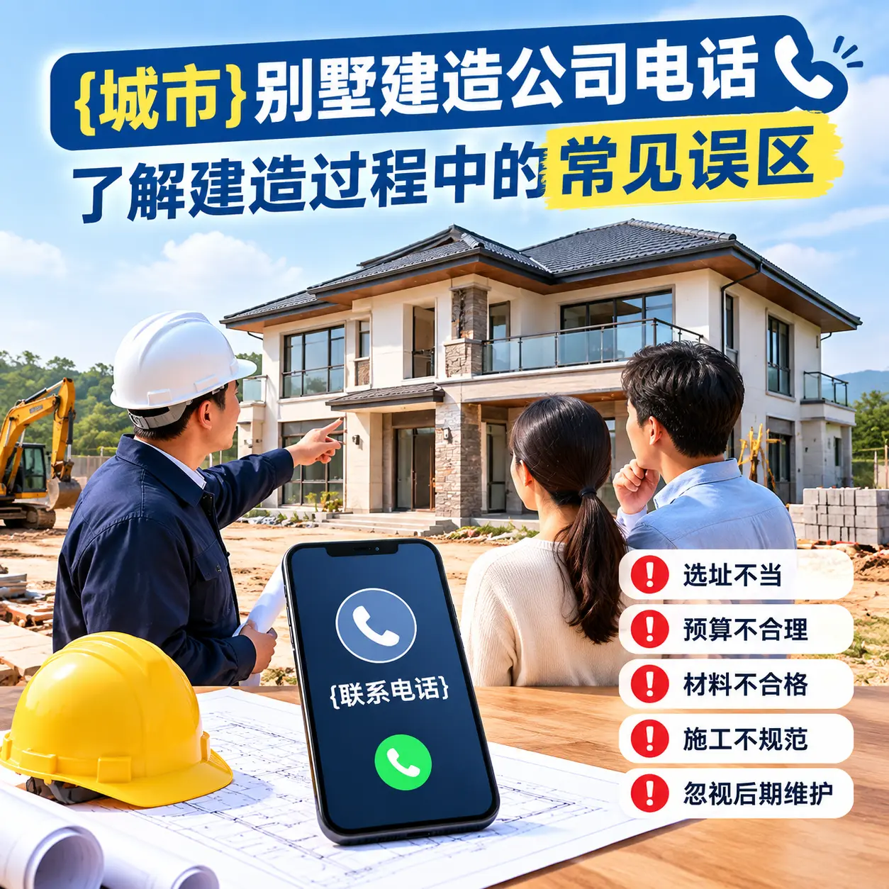 三都别墅建造公司电话，了解建造过程中的常见误区