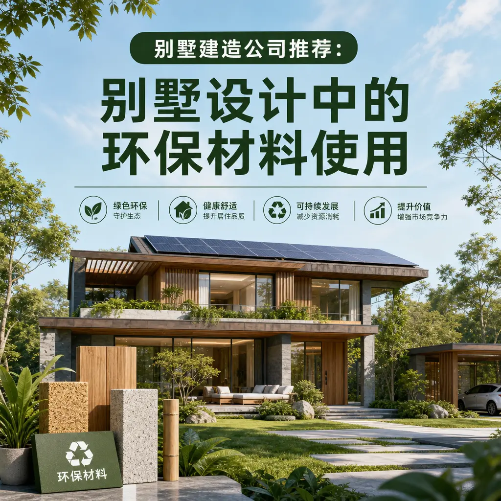 别墅建造公司推荐： 三都 别墅设计中的环保材料使用