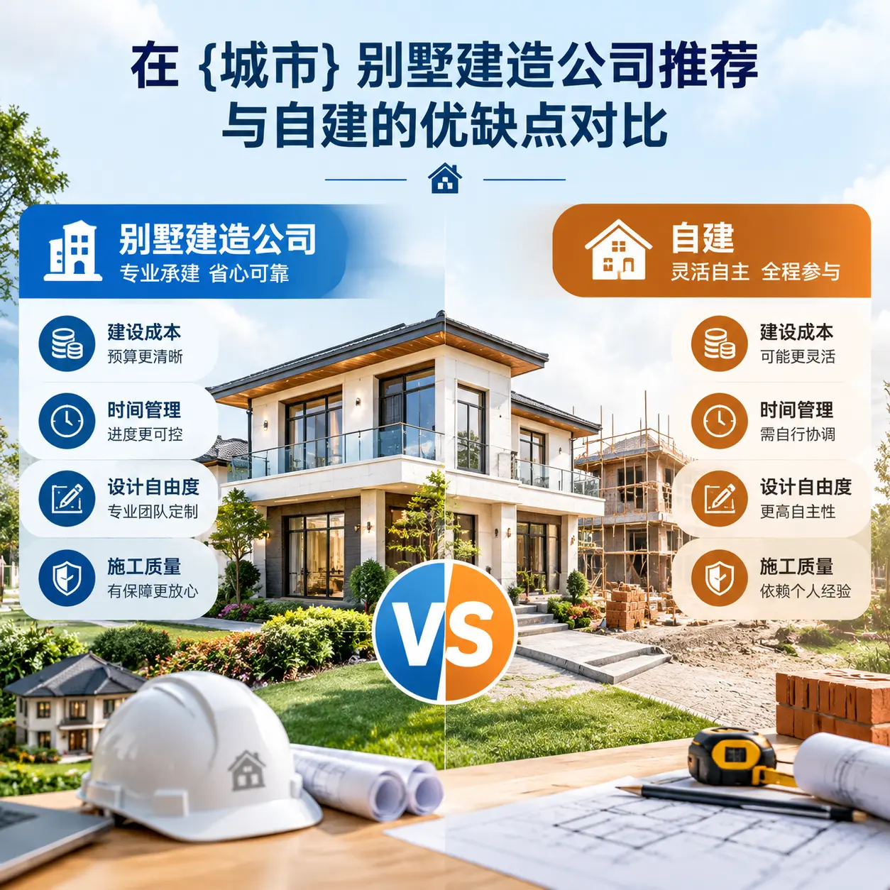 在 三都 别墅建造公司推荐与自建的优缺点对比